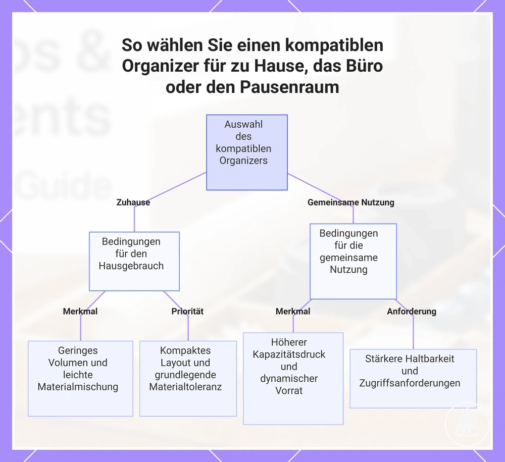 So wählen Sie einen kompatiblen Organizer für zu Hause, das Büro oder den Pausenraum