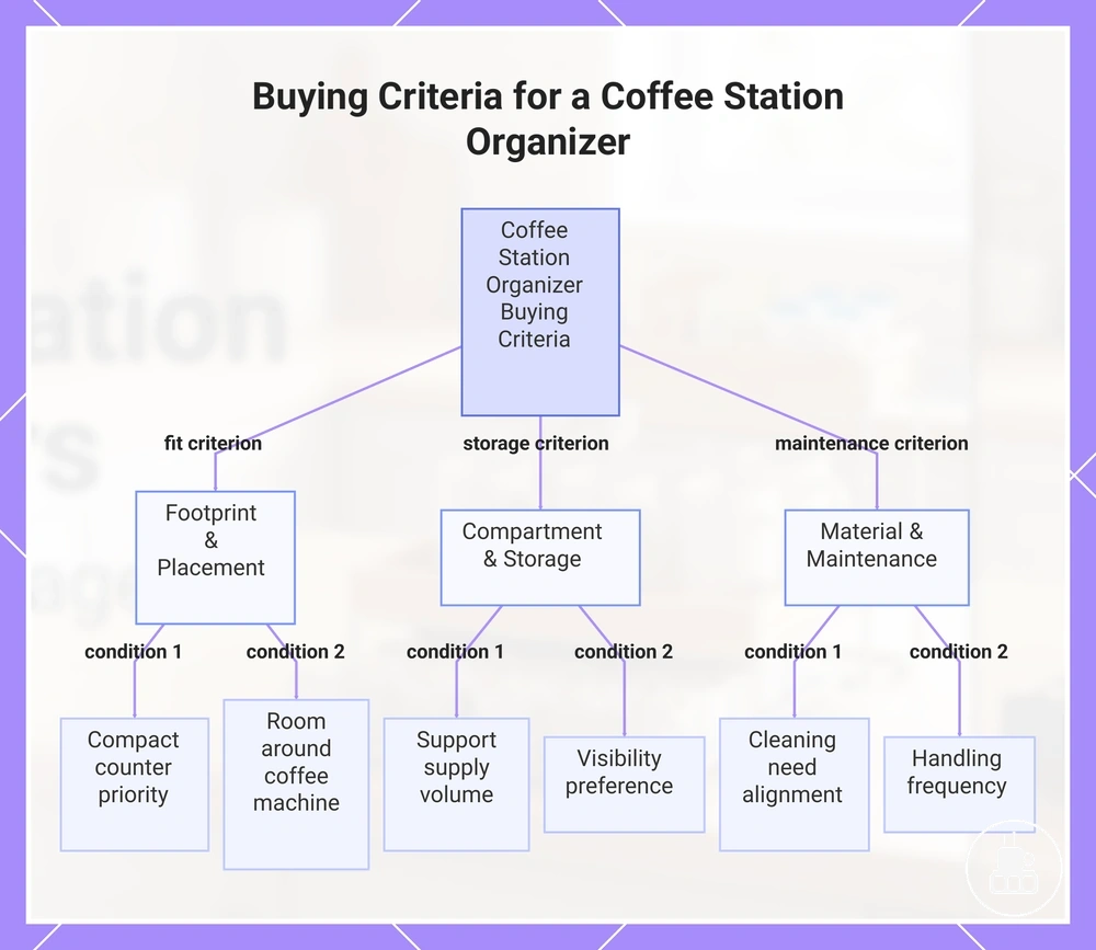 Buying Criteria for a Coffee Station Organizer