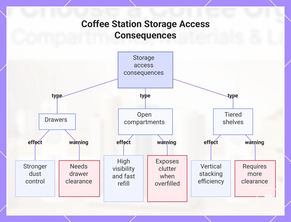 Coffee Station Storage Access Consequences