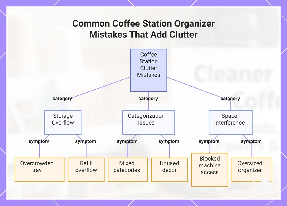 Common Coffee Station Organizer Mistakes That Add Clutter