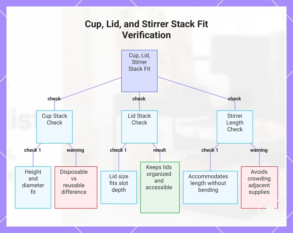 Cup, Lid, and Stirrer Stack Fit Verification