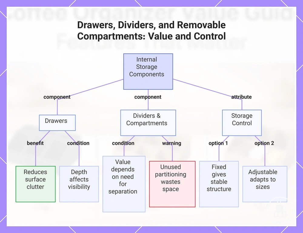 Drawers, Dividers, and Removable Compartments: Value and Control