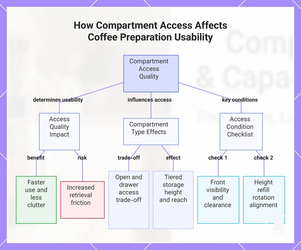 How Compartment Access Affects Coffee Preparation Usability