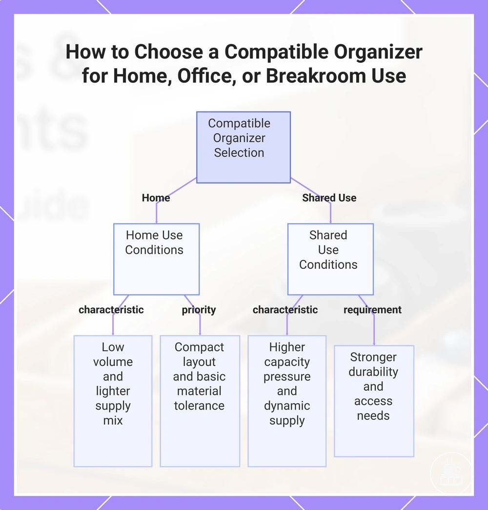 How to Choose a Compatible Organizer for Home, Office, or Breakroom Use