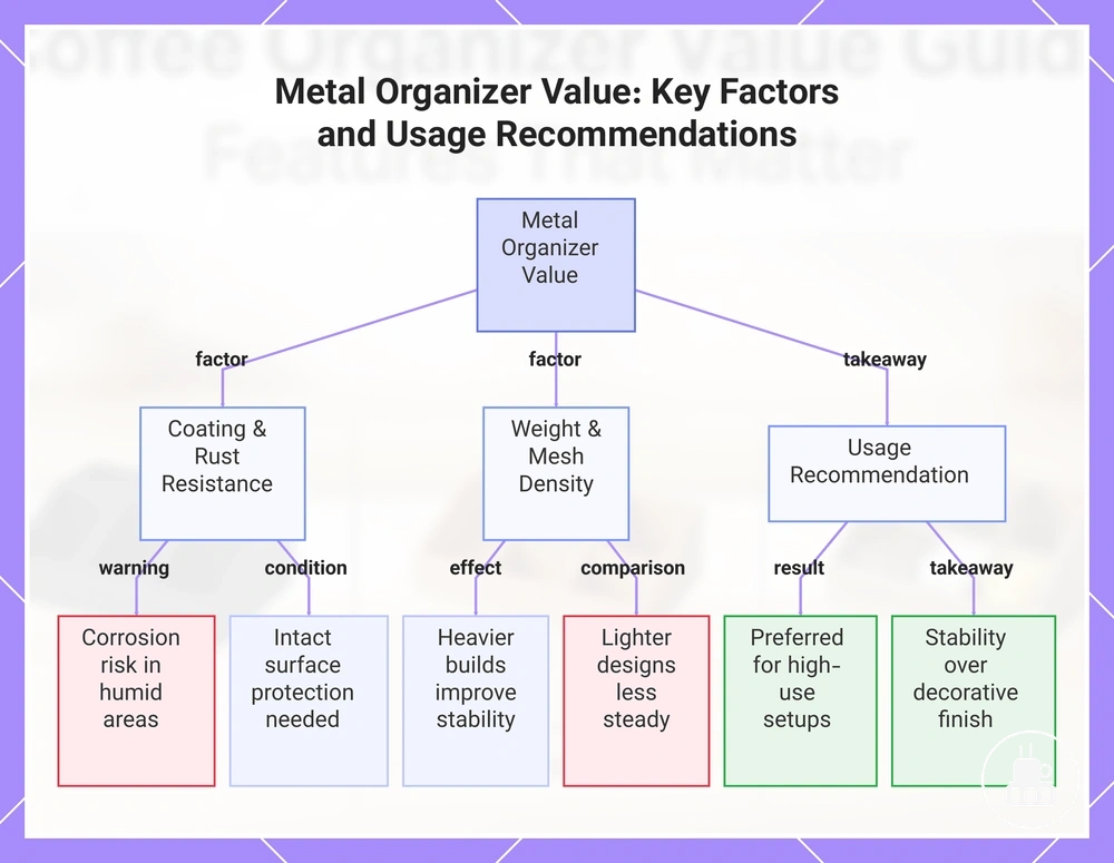 Metal Organizer Value: Key Factors and Usage Recommendations