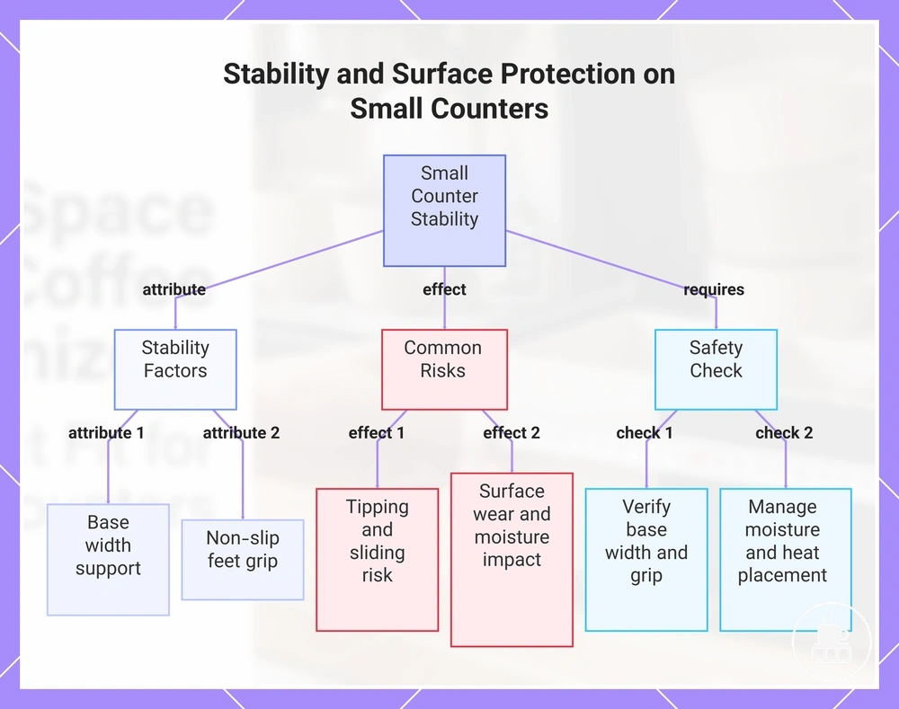 Stability and Surface Protection on Small Counters