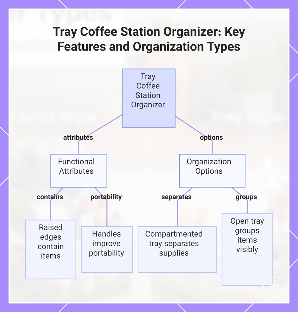 Tray Coffee Station Organizer: Key Features and Organization Types