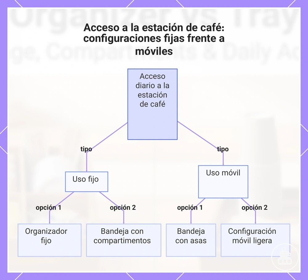 Acceso a la estación de café: configuraciones fijas frente a móviles