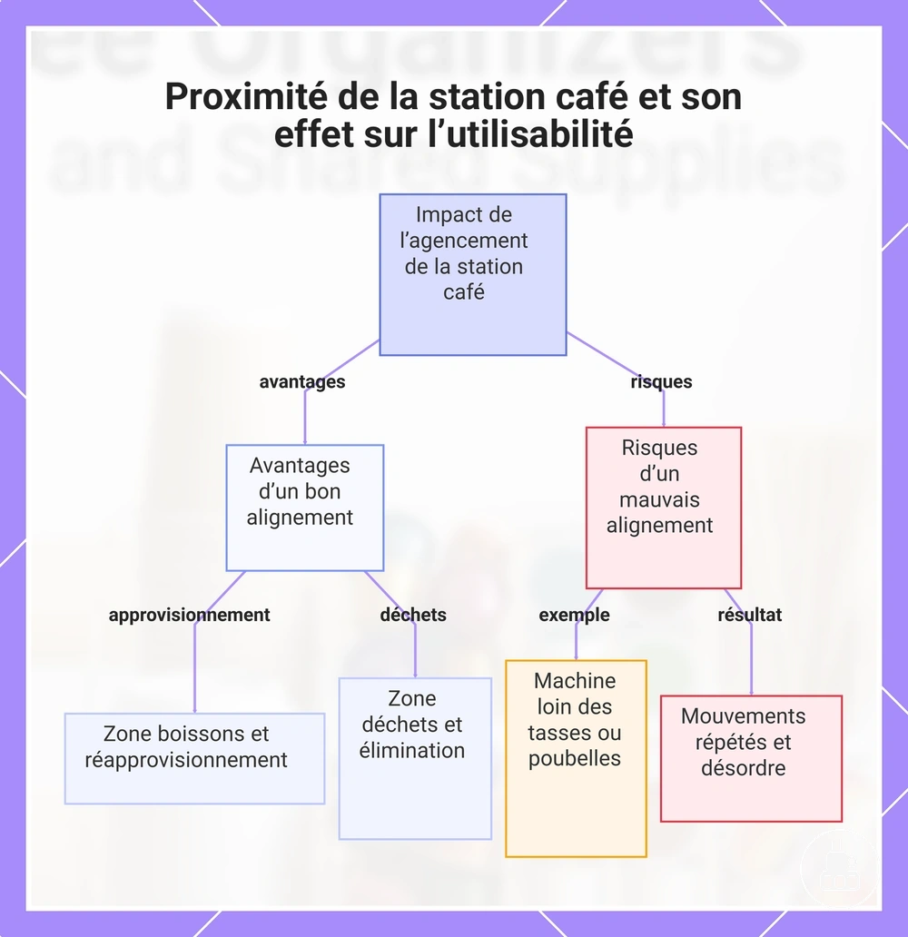 Proximité de la station café et son effet sur l’utilisabilité