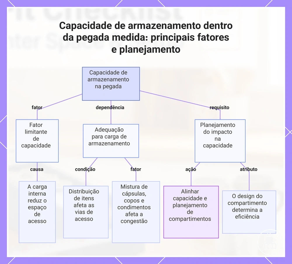 Capacidade de armazenamento dentro da pegada medida: principais fatores e planejamento