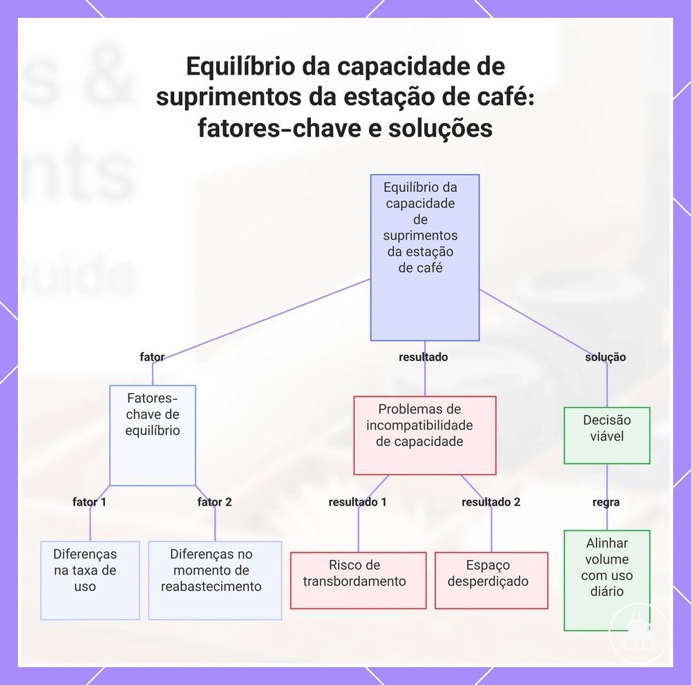Equilíbrio da capacidade de suprimentos da estação de café: fatores-chave e soluções