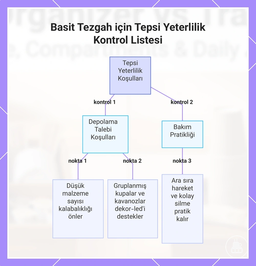 Basit Tezgah için Tepsi Yeterlilik Kontrol Listesi