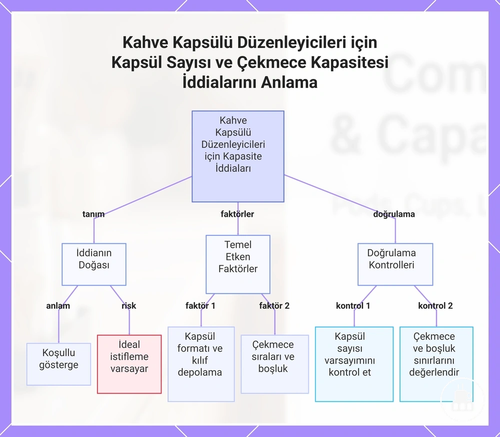 Kahve Kapsülü Düzenleyicileri için Kapsül Sayısı ve Çekmece Kapasitesi İddialarını Anlama