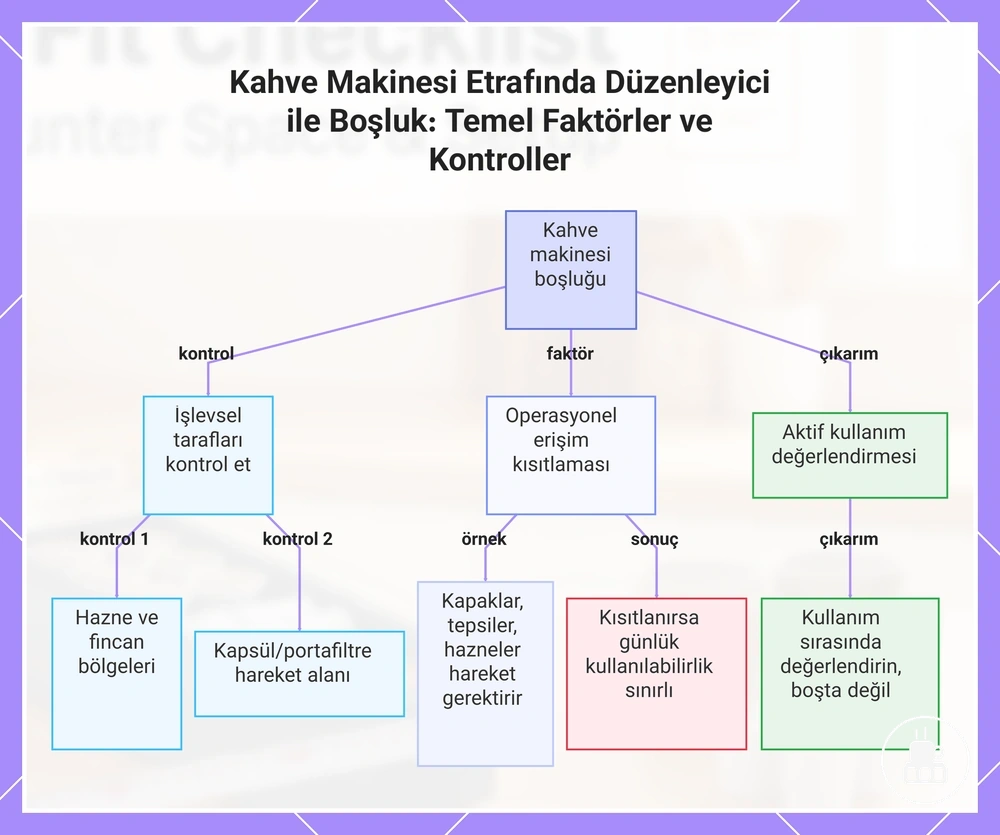 Kahve Makinesi Etrafında Düzenleyici ile Boşluk: Temel Faktörler ve Kontroller